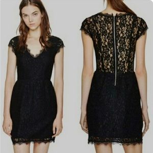 Aritzia Babaton tobias lace dress with pockets rich purple size 8